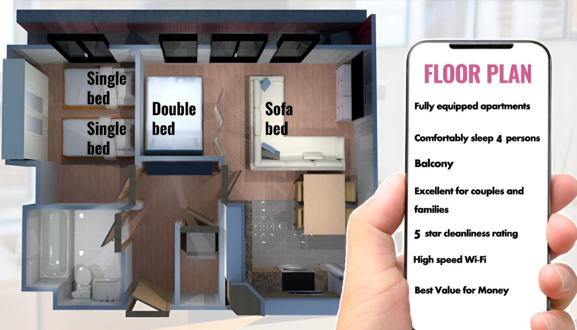 Sidemersey Livings- Convenient 1-Bedroom Flat With A View, Central Λίβερπουλ Εξωτερικό φωτογραφία